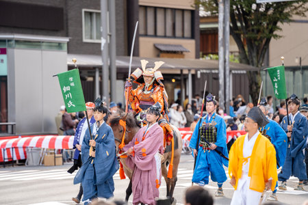 Kyoto, Japan - October 22 2023 : Jidai Matsuri (Festival of the Ages), one of Kyoto three major festivals.のeditorial素材