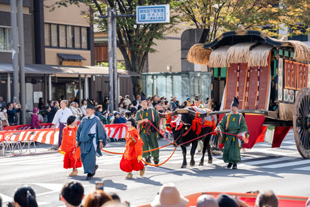 Kyoto, Japan - October 22 2023 : Jidai Matsuri (Festival of the Ages), one of Kyoto three major festivals.のeditorial素材