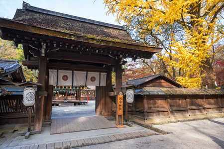 Kyoto, Japan - Dec 6 2023 : Kawai Shrine is in the site of Shimogamo shrine. Kawai shrine is a shrine for women.のeditorial素材