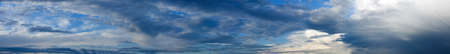 Large sky panorama with dramatic stormy clouds