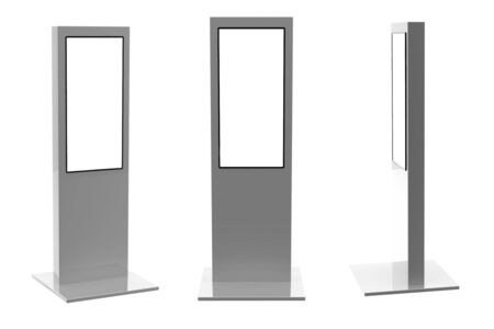 Information terminal; Point-of-sale  POS  or Point-of-information  POI  kioskの写真素材