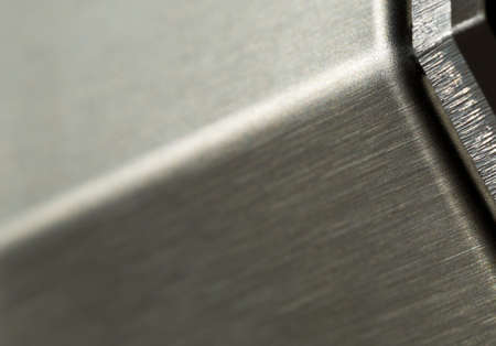 Abstract aluminum metal teture close up macro, industry background concept, selective focusの写真素材