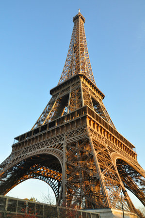Closeup of Eiffel Tower