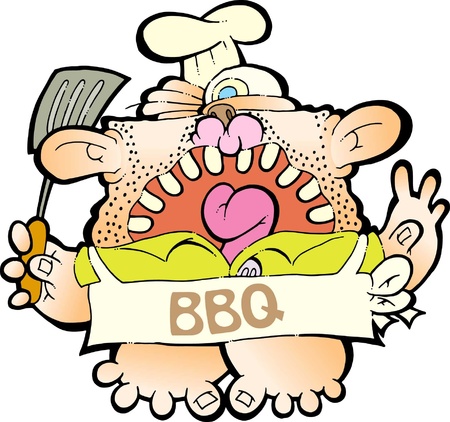 Barbecue Dadのイラスト素材