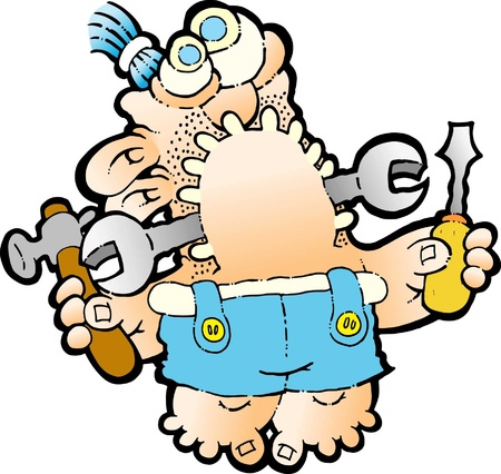 DAD THE HANDYMANのイラスト素材