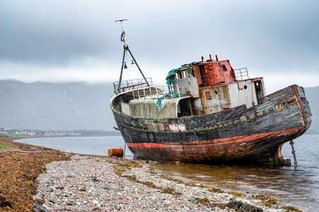 The Ship wreck called the old boat of Coal near Fort William Scotland