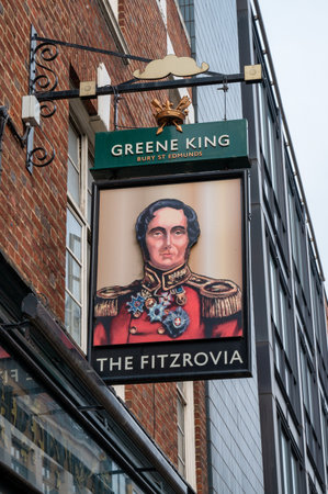 London, UK- May 3, 2022: The Fitzrovia Pub in Londonのeditorial素材