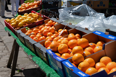 Chesterfield, UK- May 14, 2022: The outdoor market at Chesterfield Englandのeditorial素材