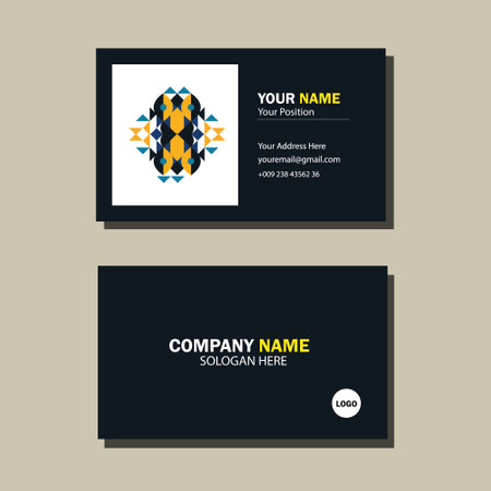 Modern Business Card. Creative and Clean Business Card Templateのイラスト素材