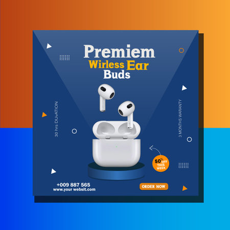 Creative social media post design. Promote your product with a unique Designのイラスト素材