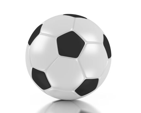 3d soccer ball. 3d football.の写真素材
