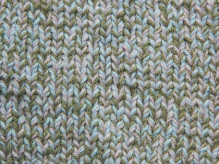 Colorful fabric connected spokes. face loop