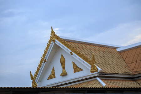 pavilion at a templeの写真素材
