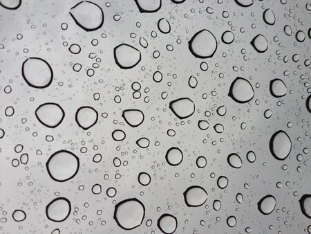 Raindrops on a sunroof