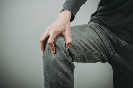 man knee joints painの写真素材
