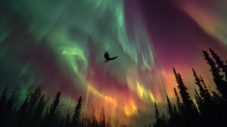 Aurora borealis, northern lights, northern lights, aurora borealis, northern lights, northern lights, northern lightsの素材