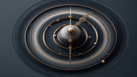 Futuristic target. 3D rendering, 3d illustration.の素材