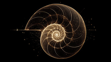 Abstract fractal. Fractal art background for creative design. Decoration for wallpaper, desktop, poster, cover booklet. Print for clothes, t-shirt. Creative illustration for designの素材