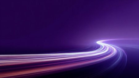 abstract background with speed lines and bokeh defocused lightsの素材