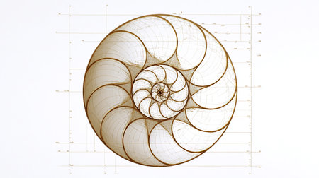 Abstract fractal computer generated composition with various geometrical shapes and linesの素材