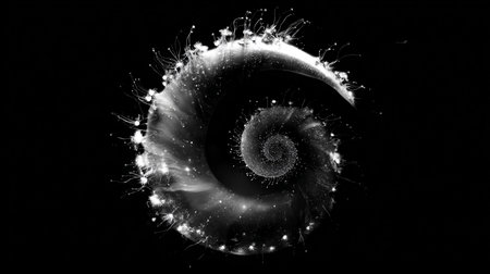 Abstract fractal background. Design element for brochure, advertisements, presentation, web and other graphic designer works. Digital collage.の素材