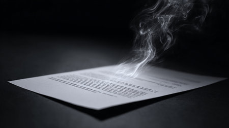 Smoke coming out of a letter on a dark background. Selective focus.の素材