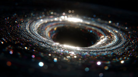 sparkling graphic particles - perfect background with space for text or imageの素材