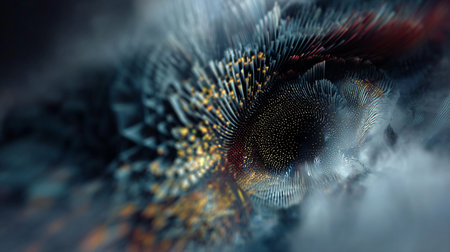 3d illustration of abstract geometric composition,digital art works..の素材