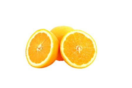 Orange isolated on white background 