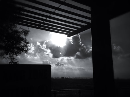 silhouette frame within a frame