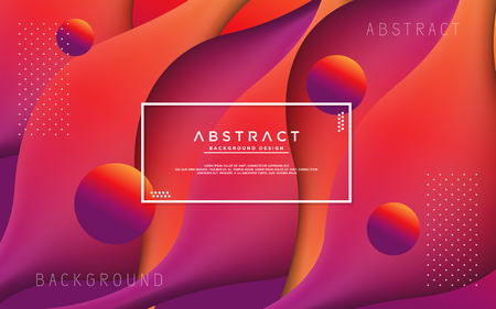 Modern liquid background with abstract shapeのイラスト素材