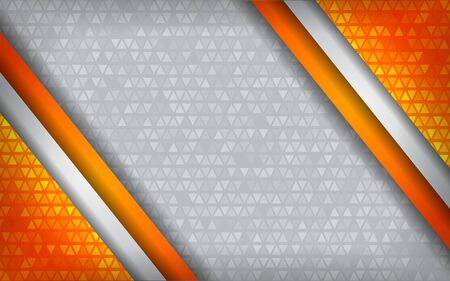 Modern abstract orange tech white with overlap background. eps vectorのイラスト素材