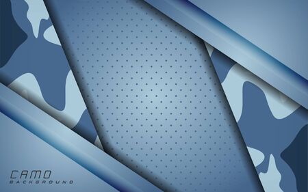 modern blue camo abstract background design. Template designのイラスト素材