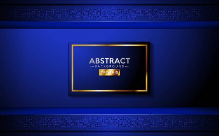 Abstract blue background with dynamic shape and lines. Background template designのイラスト素材