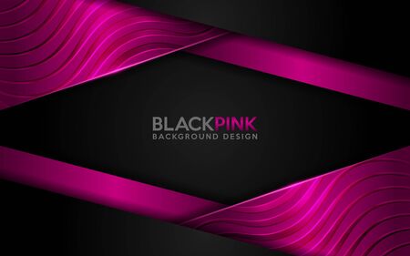 black and pink background combine with shinny textured effect. Modern background designのイラスト素材