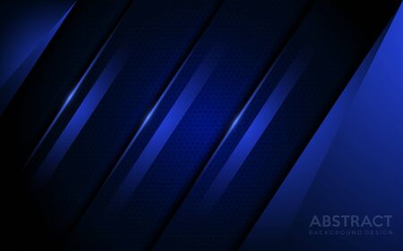 Abstract dark blue background with texture effect overlap layer design. Futuristic modern background designs.のイラスト素材