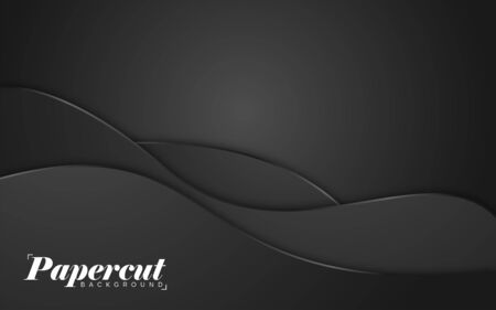 Colorful abstract background with paper cut shape. Minimalistic design illustration designのイラスト素材