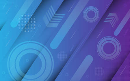 Modern abstract colorful geometric background design. Graphic design templateのイラスト素材