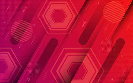 Modern abstract colorful geometric background design. Graphic design templateのイラスト素材