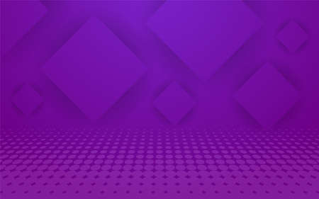 Modern geometry purple background design. Abstract background graphic template. Vector illustrationのイラスト素材
