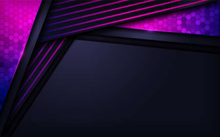 Modern purple colorful futuristic background design. Graphic design template. Vector illustrationのイラスト素材