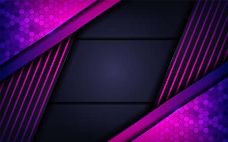 Modern purple colorful futuristic background design. Graphic design template. Vector illustrationのイラスト素材