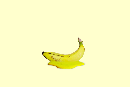 Melt bananaの写真素材