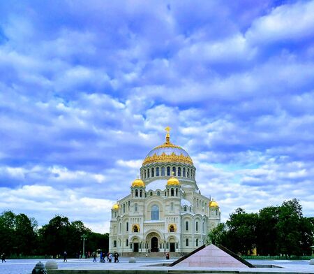 Orthpdox cathedral in the city of Kronstadt.