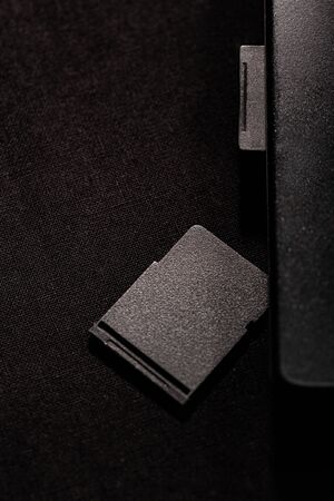 A cover for the SD card. Card reader