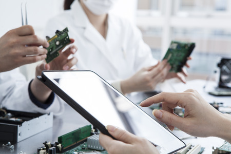 Meeting of the engineerの写真素材