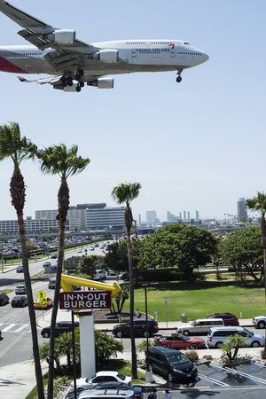 Plane passing through the front of the eyeのeditorial素材