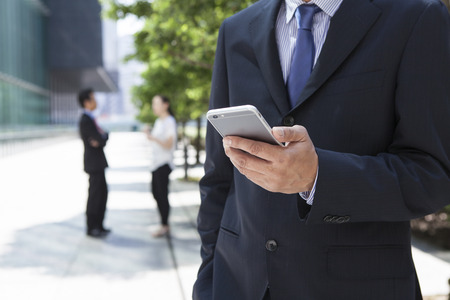 Young man with mobile phoneの写真素材