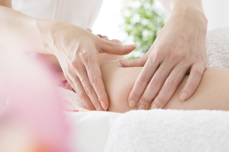 Arm massage for womenの写真素材