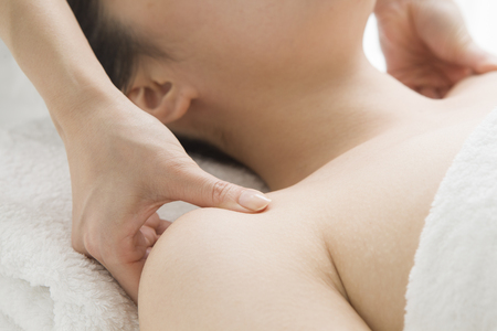 Shoulder joint massageの写真素材